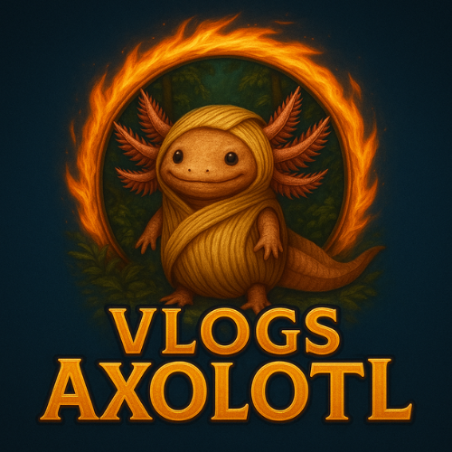 Vlogs Axolotl Logo